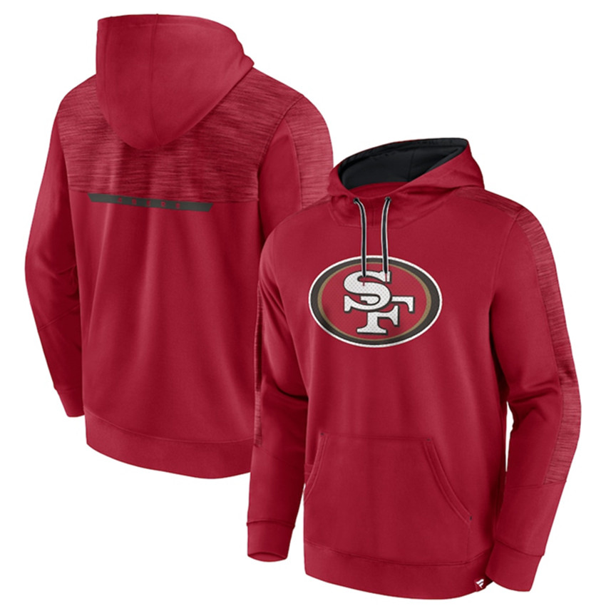Men's Scarlet San Francisco 49ers Defender Evo Pullover Hoodie